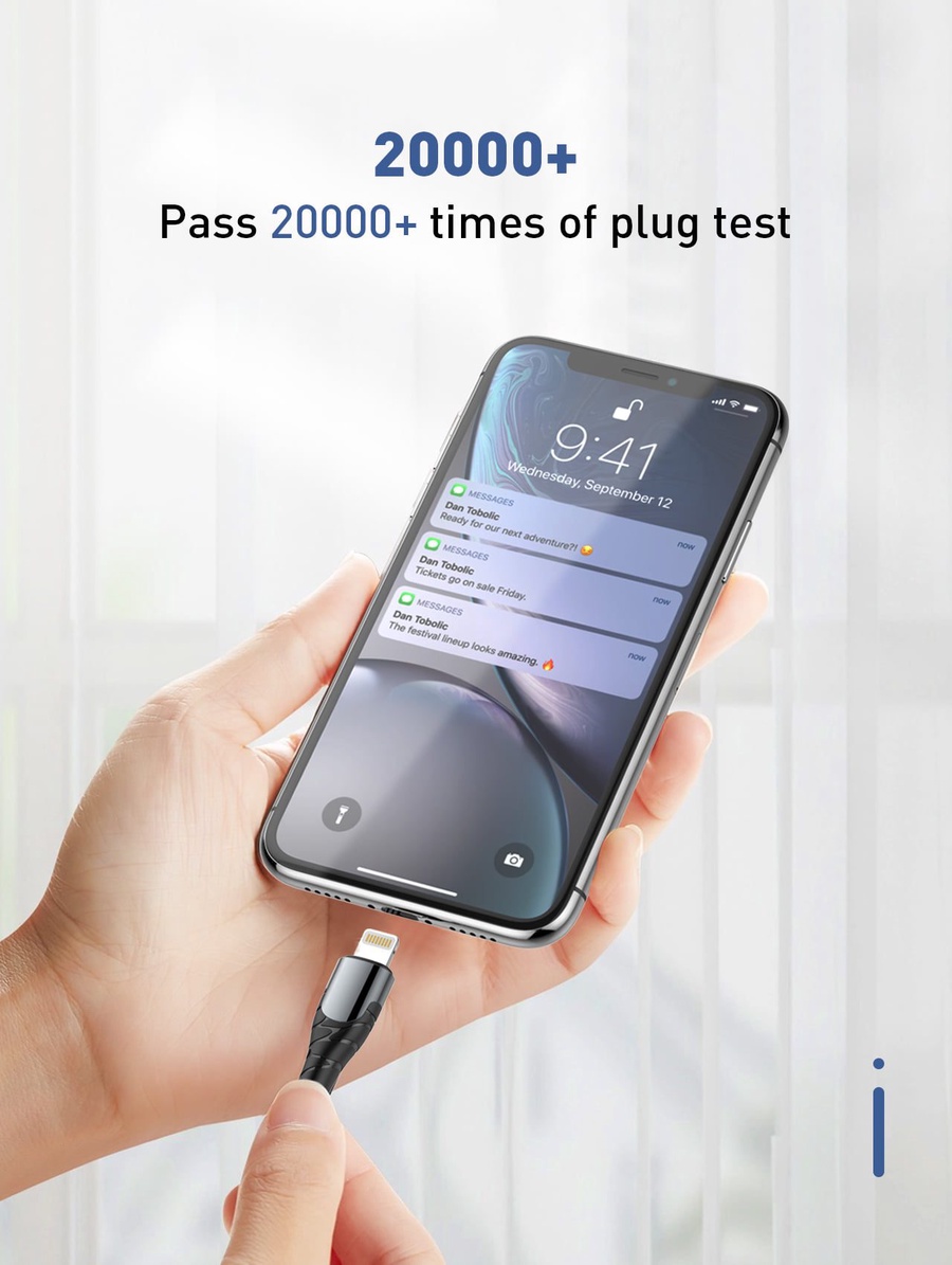LDNIO LC111 USB-C to Lightning PD 30W Fast Charging Cable - Grey