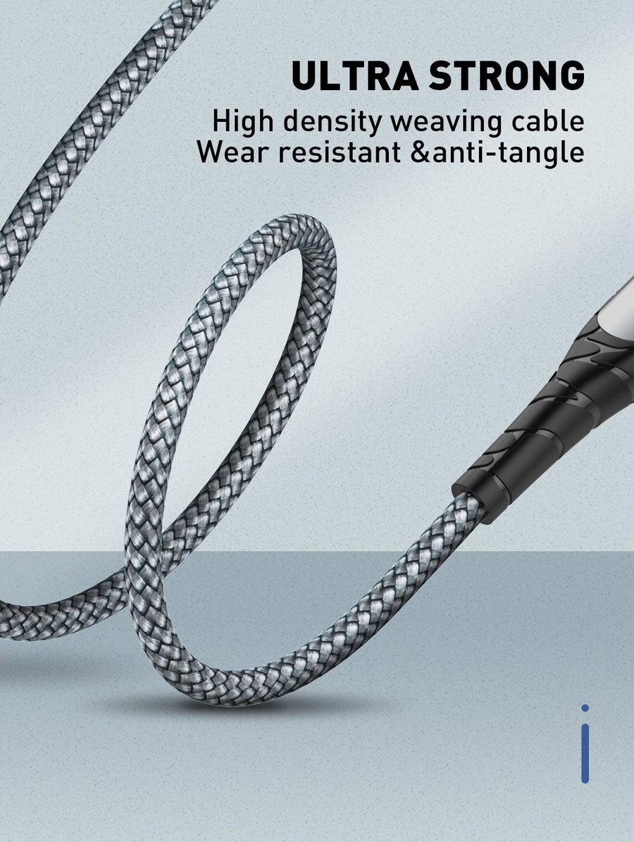 LDNIO LC111 USB-C to Lightning PD 30W Fast Charging Cable - Grey