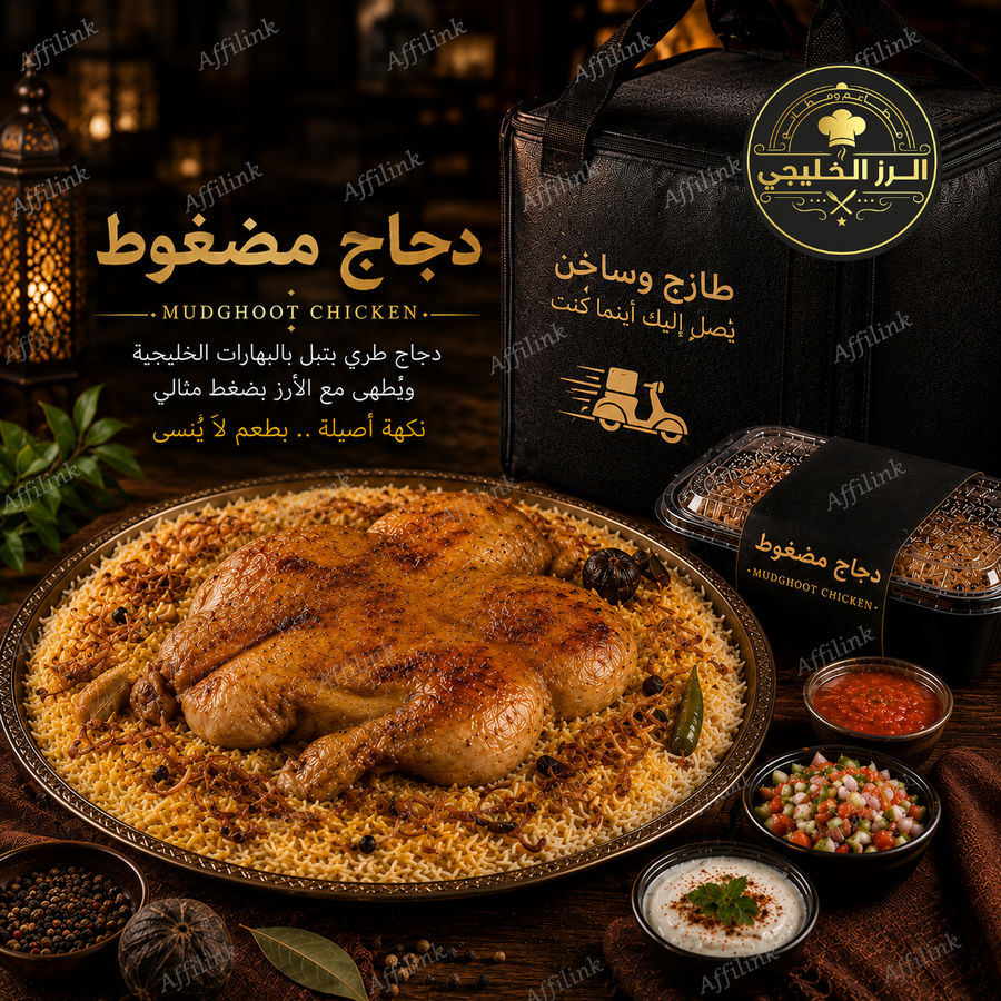 دجاج مضغوط بطعم أصيل