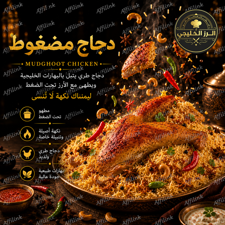 دجاج مضغوط بطعم أصيل