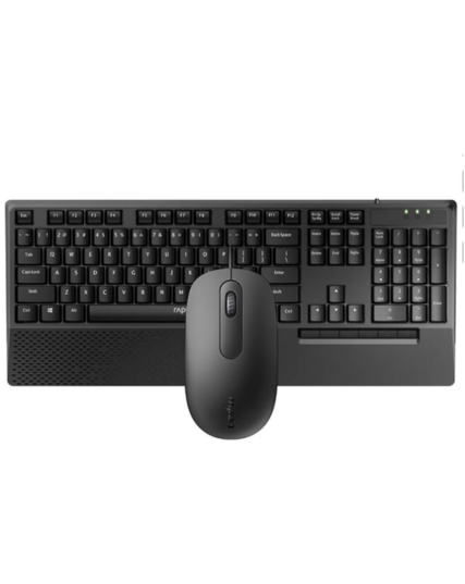 Rapoo NX2000 Wired Keyboard and Mouse Combo -  Arabic / English