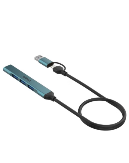 ONTEN OTN-UCA9701 4-in-2 USB-C & USB-A 3.0 to 4Ports HUB