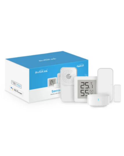 BroadLink Smart Sensor Kit – Door Sensor & Temperature/Humidity Sensor (CR2032) - White