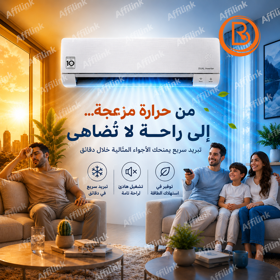 مكيف ال جي تبريد ذكي وهادئ يمنحك الراحة المثالية طوال اليوم والليل