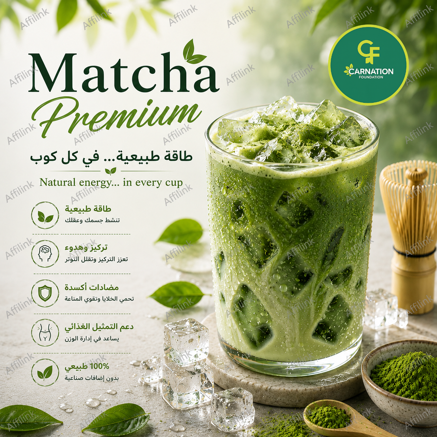 ماتشا بريميوم اليابانية – انتعاش طبيعي ونكهة غنية في كل كوب