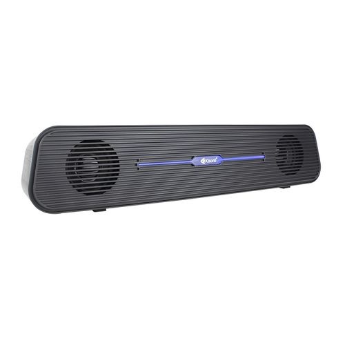 ساوند بار  Kisonli i-520 اضاءة زرقاء- لون اسود USB