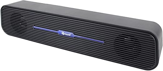 ساوند بار  Kisonli i-520 اضاءة زرقاء- لون اسود USB