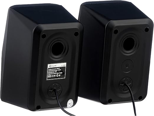 مكبر صوت L-1020 (اسود باضاءة RGB) من كيسونلي - اسود وفضي