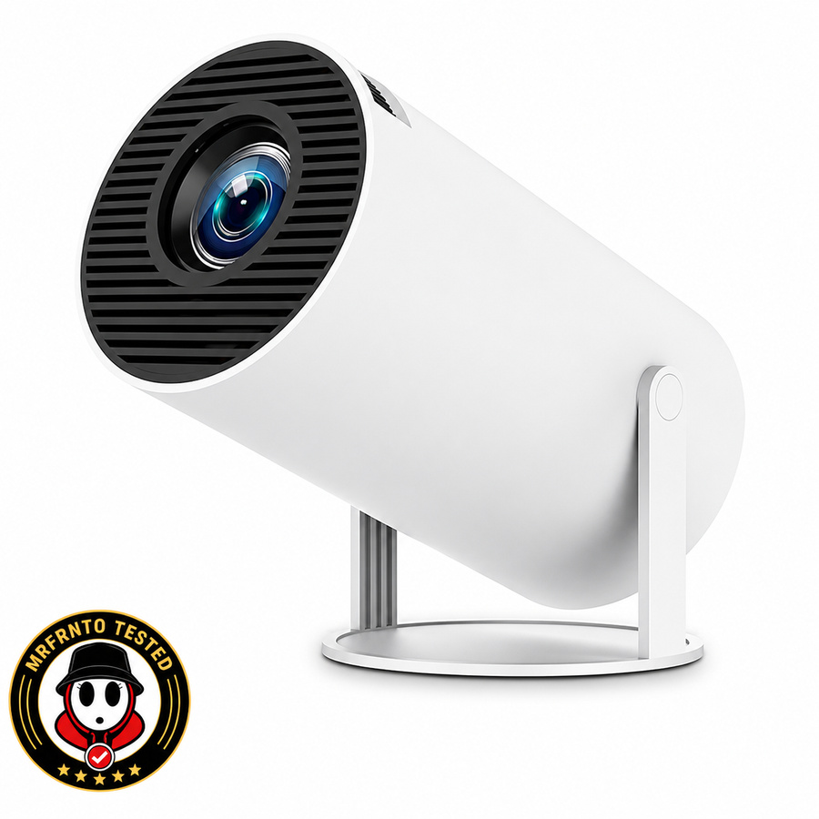 بروجكتور HY300 الذكي 1080P بنظام Android 11 مع Wi-Fi 6 وBluetooth 5.0 ودوران 180°