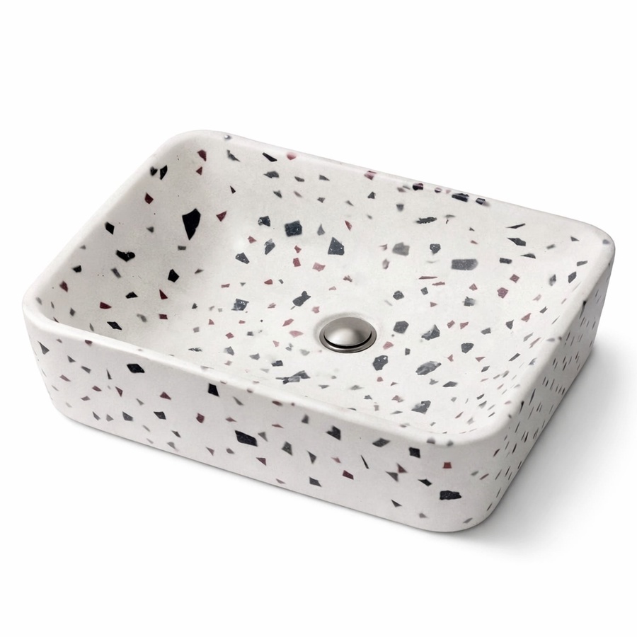 San Pedro "Alba" Premium Terrazzo Countertop Basin (48cm)