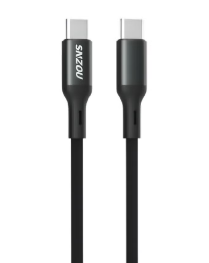 SNZOU SN-133 PowerSync 100W USB-C to USB-C Fast Charging Data Cable 1M - Black