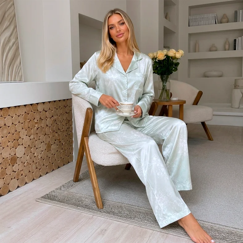 Women's satin pajamas