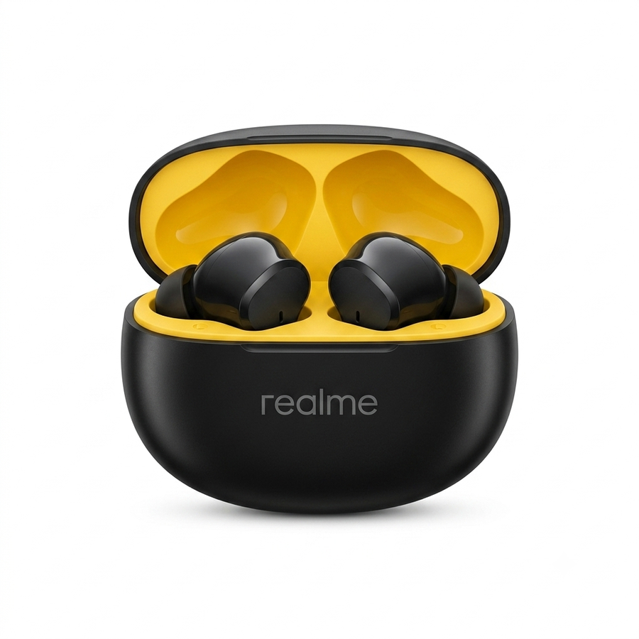 سماعه Realme Buds T110 TWS High Copy Wireless Earbuds Bluetooth 5.4