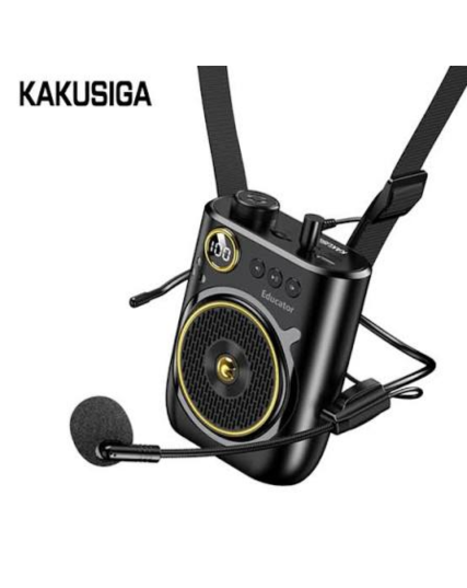 Kakusiga KSC-1895 Portable Bluetooth 6.0 Speaker with Wired Microphone – 5-Hour Playtime Outdoor Karaoke Speaker
