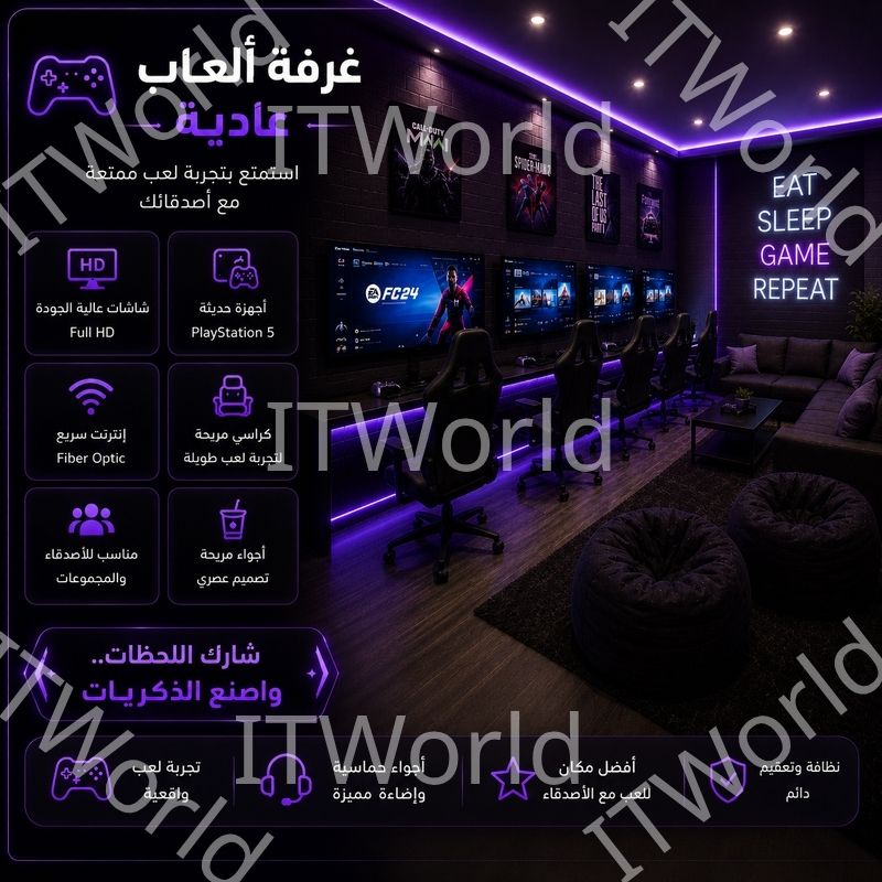  احجز غرفة ألعاب احترافية واستمتع بأفضل تجربة Gaming مع أصدقائك