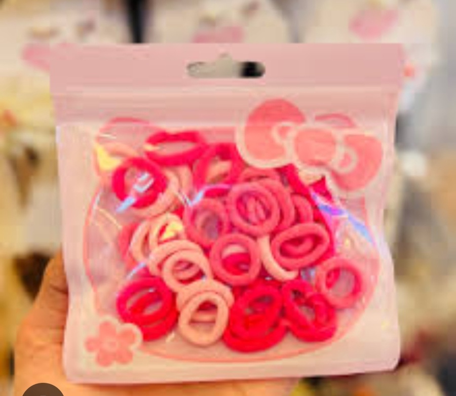 Mini Soft Hair tie Colorfull bag