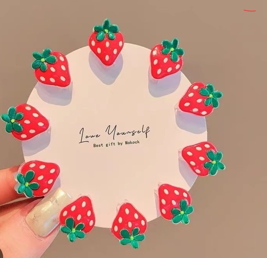Mini Strawberries Claw Set ٨ قطع