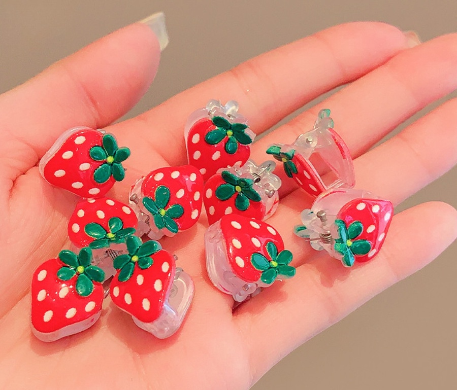 Mini Strawberries Claw Set ٨ قطع
