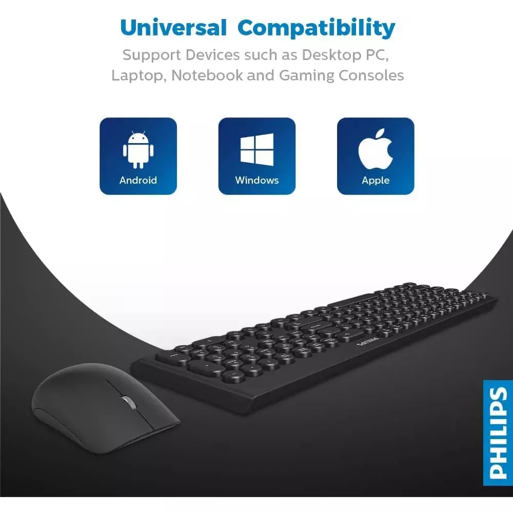 كومبو كيبورد وماوس لاسلكيين  Philips C323 