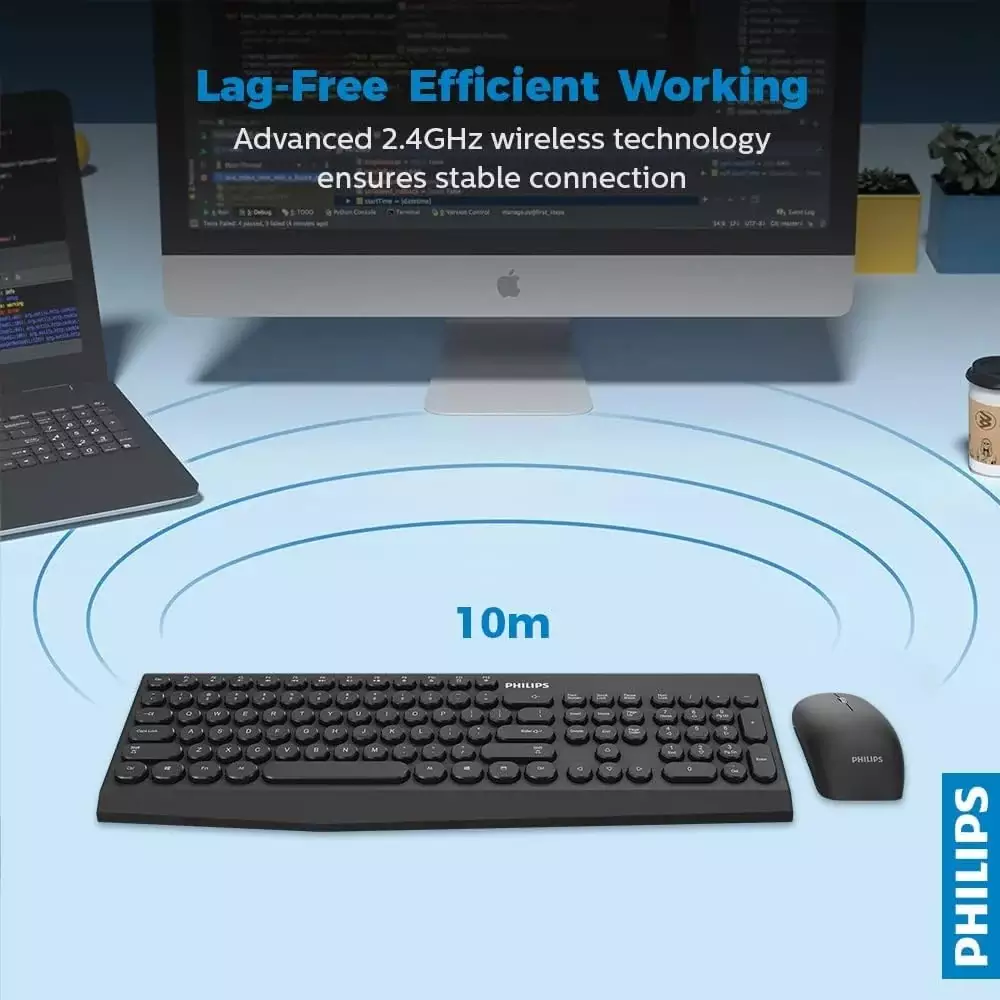 كومبو كيبورد وماوس لاسلكيين  Philips C323 