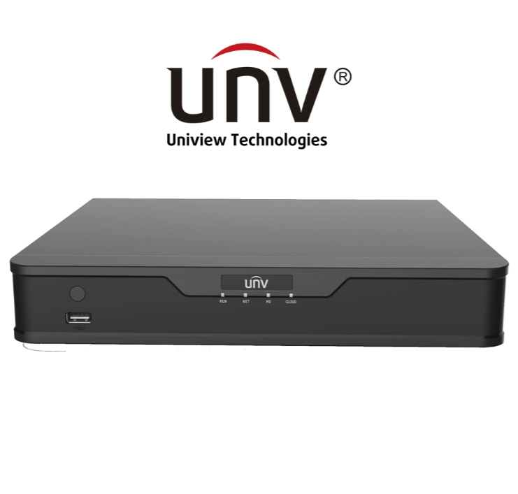 جهاز NVR شبكي 16 قناة لتسجيل كاميرات IP NVR من Uniview موديل NVR302-16S، يدعم 16 قناة بدقة تصل إلى 8MP مع أداء مستقر للأنظمة المتوسطة