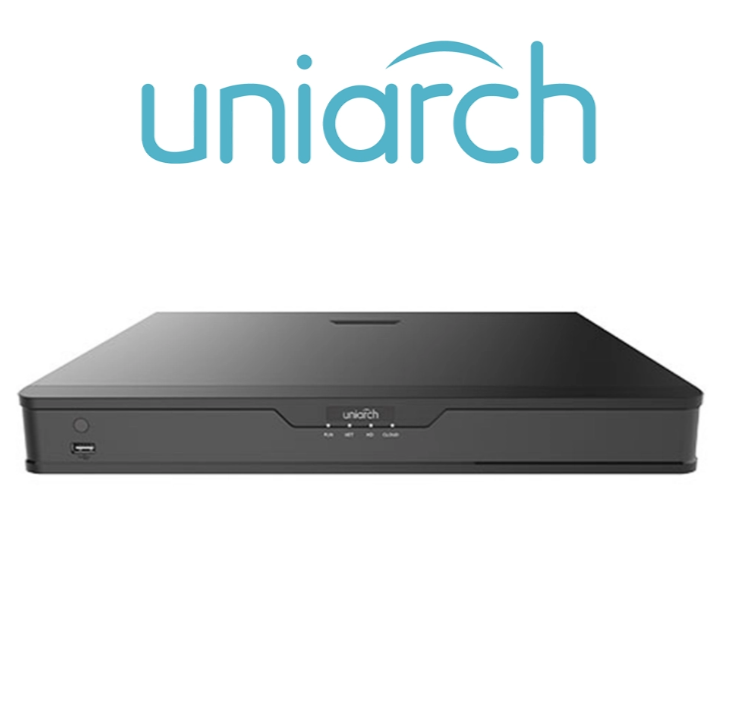 جهاز NVR شبكي 16 قناة PoE Uniarch NVR-216S-P16 لتسجيل كاميرات IP NVR Uniarch NVR-216S-P16 بعدد 16 قناة مع 16 منفذ PoE