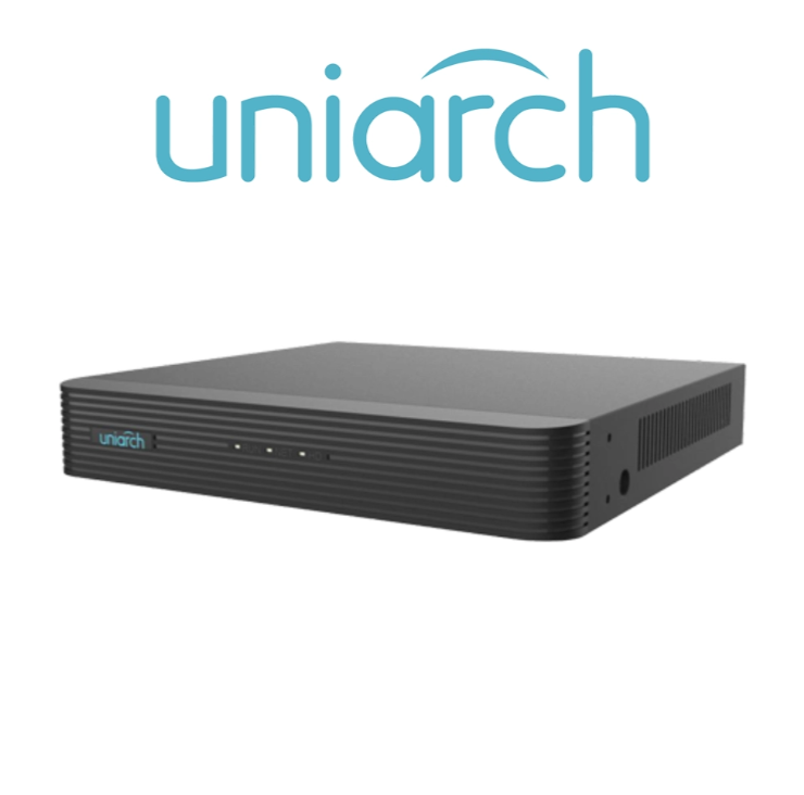 جهاز NVR شبكي 4 قناة PoE NVR-104S2-P4 لتسجيل كاميرات IP من Uniarch بعدد 4 قنوات مع 4 منافذ PoE