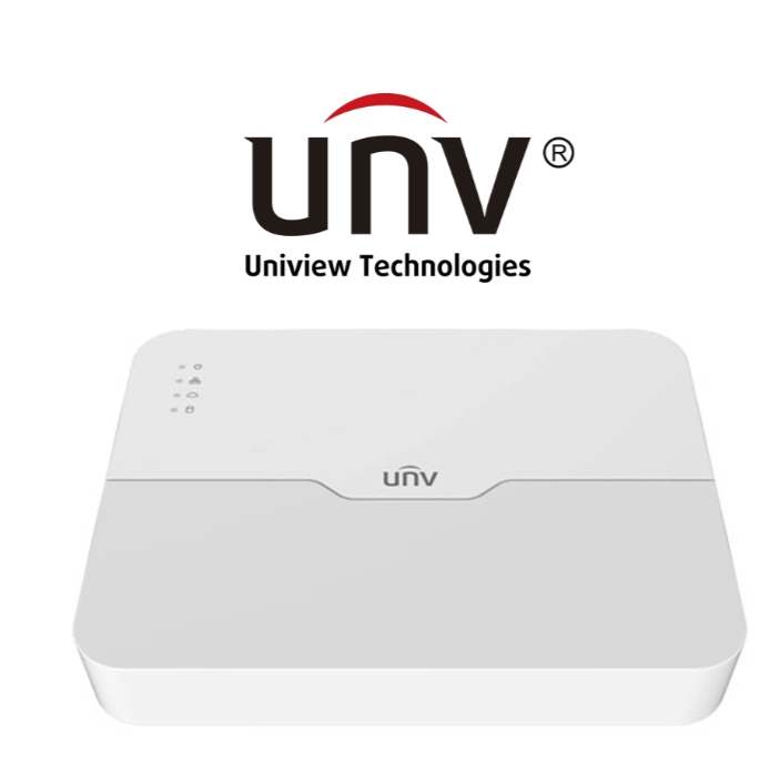 جهاز NVR شبكي 8 قناة PoE NVR301-08LS3-P8 لتسجيل كاميرات IP من Uniview ودعم 4K