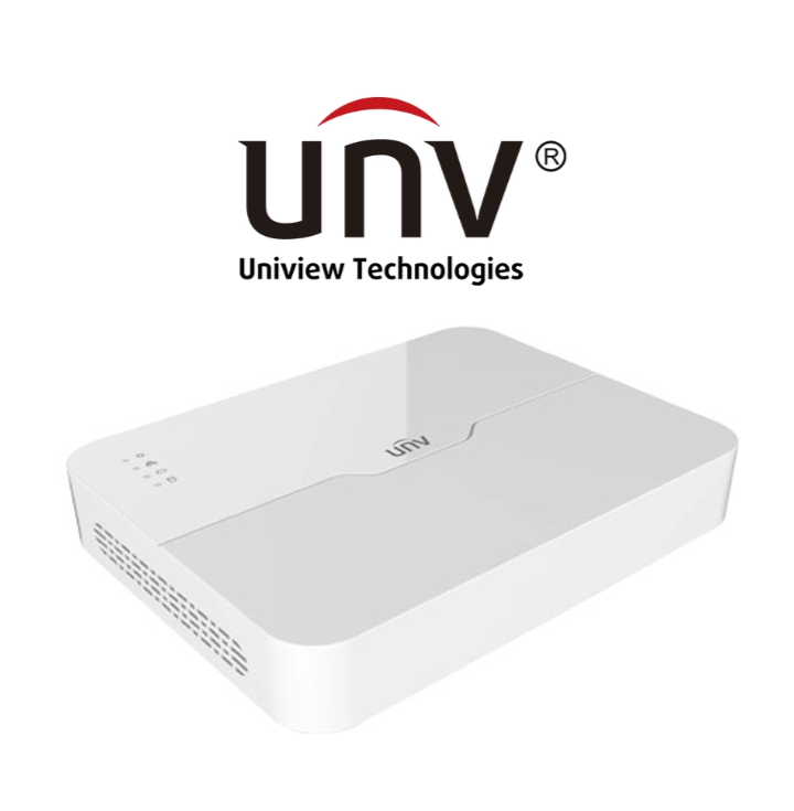 جهاز NVR شبكي 8 قناة PoE NVR301-08LS3-P8 لتسجيل كاميرات IP من Uniview ودعم 4K