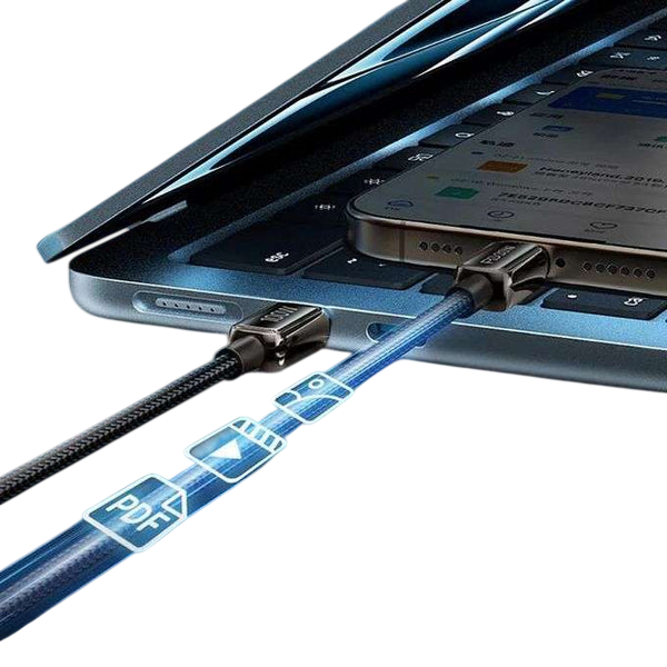 DATA CABLE 30W RS48CL Type-C to Lightning with Power Display