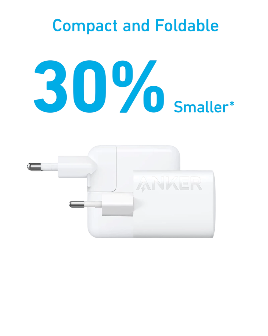 Anker 312 USB-C Wall Charger 30W - White | A2640L11