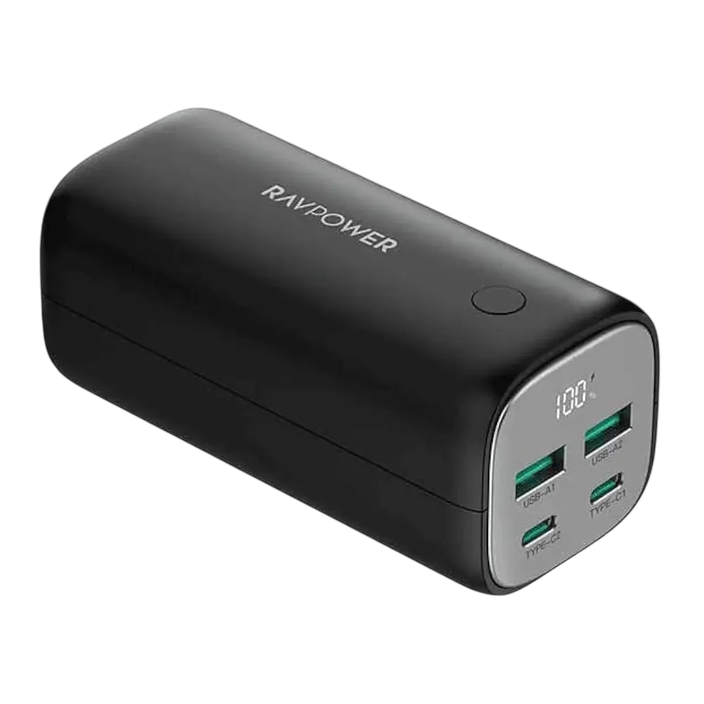 RavPower PB208 Pioneer Power Bank 4 Ports 20,000 mAh PD 70w