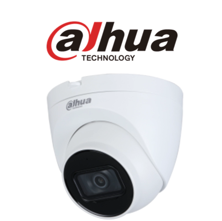 كاميرا IP Dome داهوا IPC-HDW2230T-AS-S2 بدقة 2MP مع ميكروفون مدمج ورؤية ليلية 30 متر