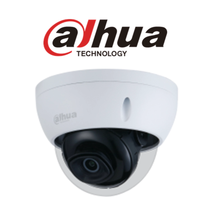 كاميرا مراقبة Dahua IPC-HDBW2431E-S-S2 بدقة 4MP IP Dome برؤية ليلية 30 متر وميكروفون مدمج