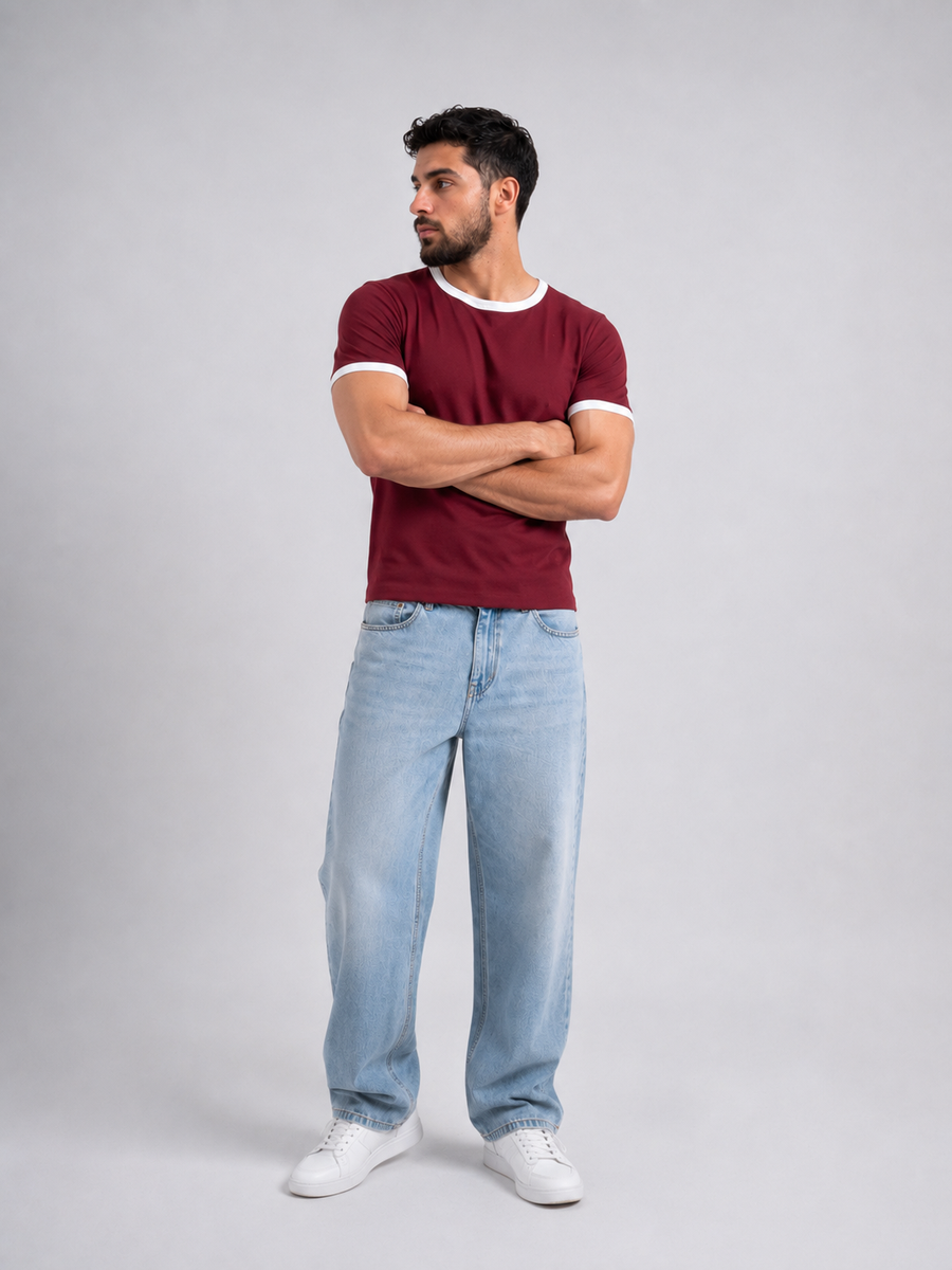 Ringer TEE Burgundy