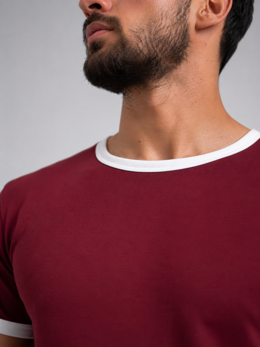Ringer TEE Burgundy