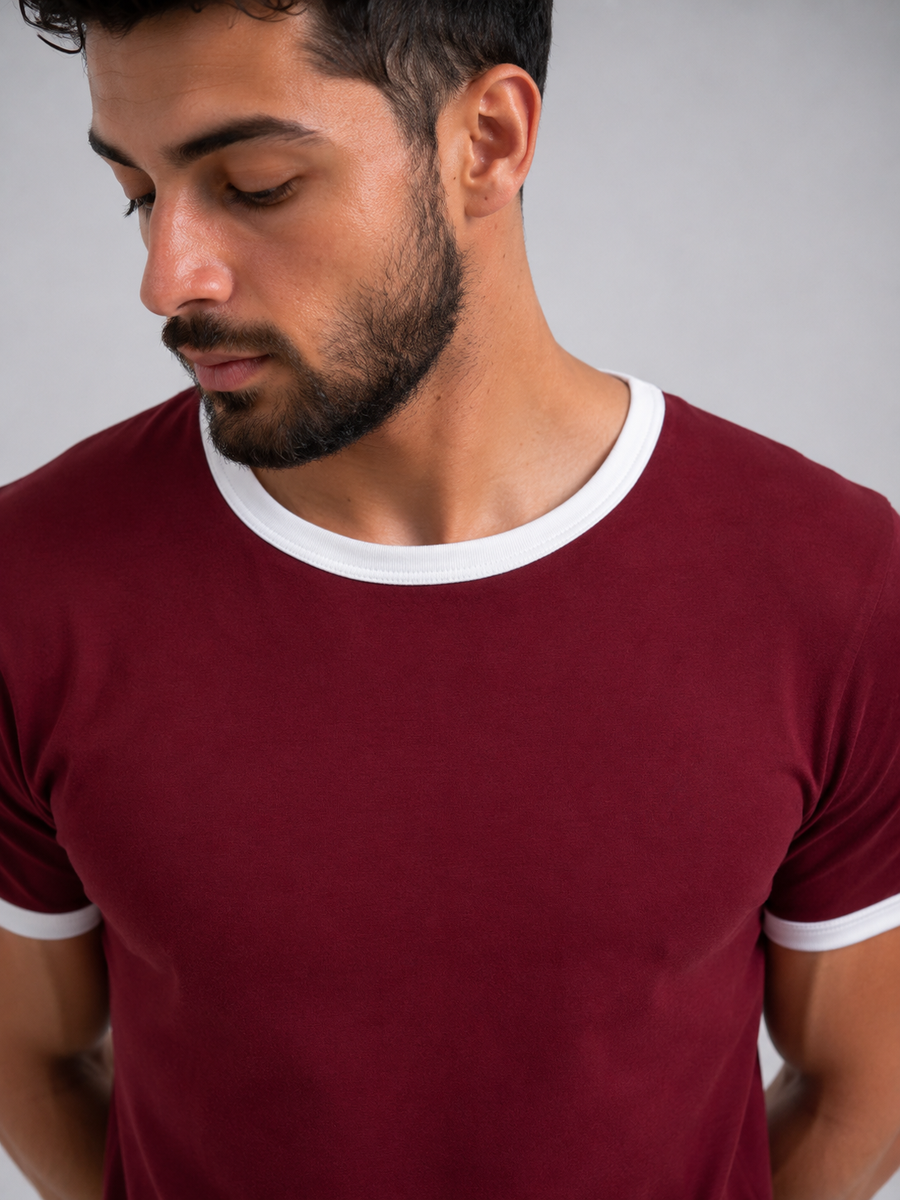 Ringer TEE Burgundy