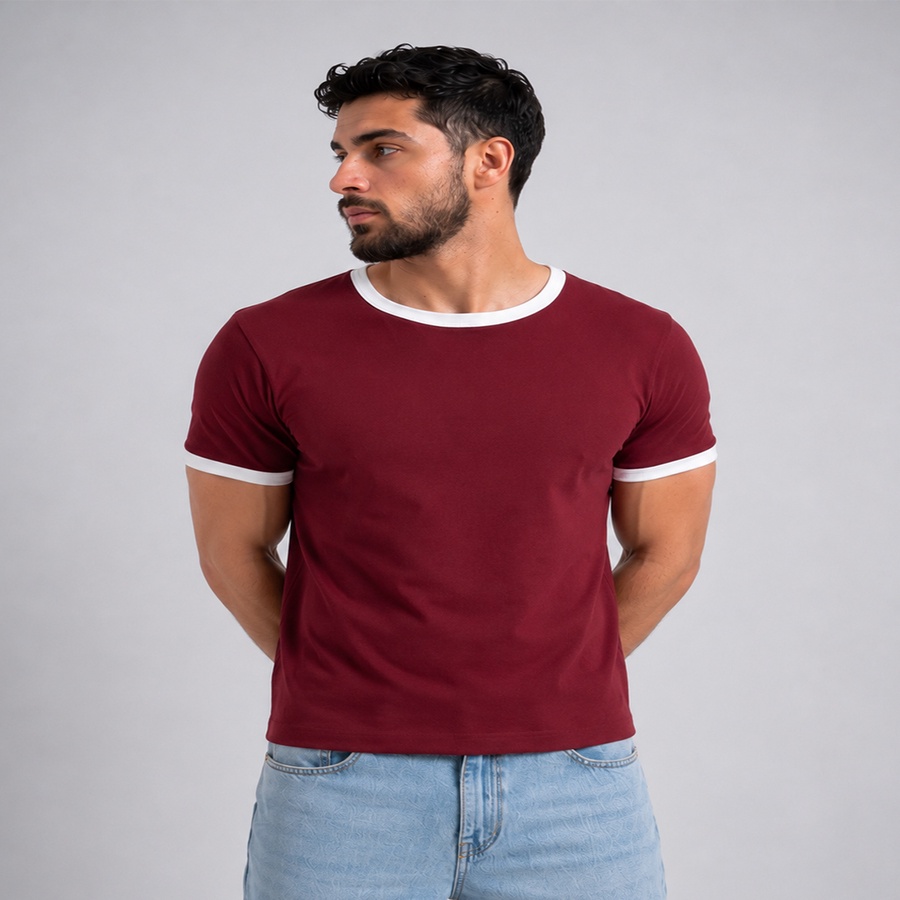 Ringer TEE Burgundy