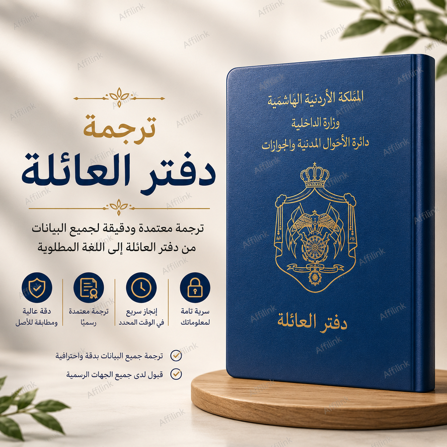ترجمة دفتر العائلة المعتمدة