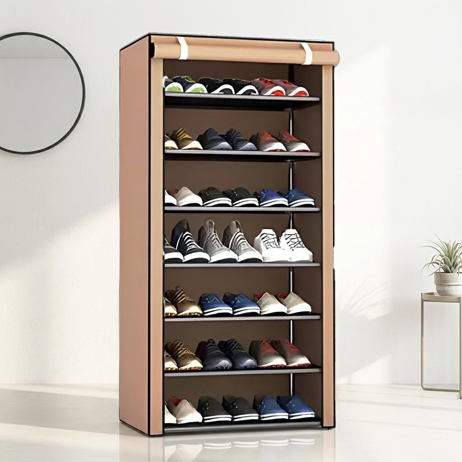 جزامة 7 دور بغطاء - Tier Shoe Rack 