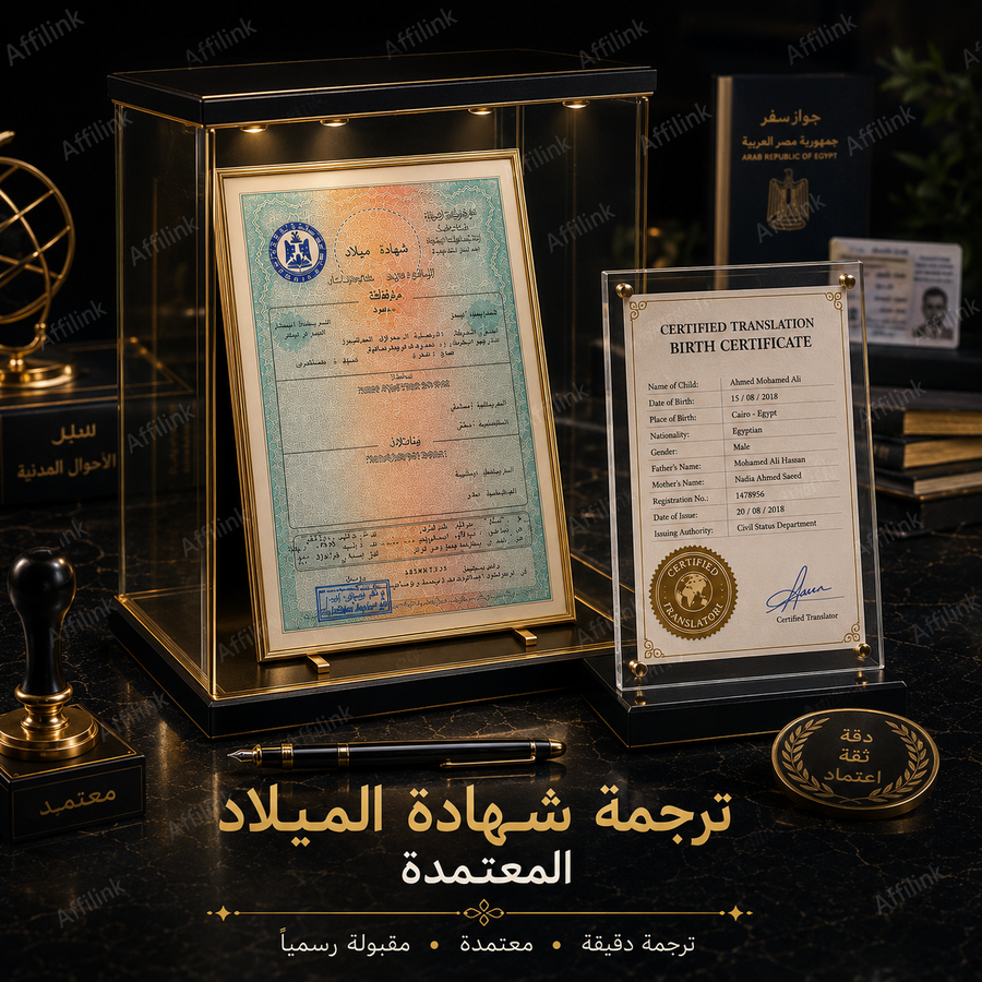 ترجمة شهادة الميلاد المعتمدة