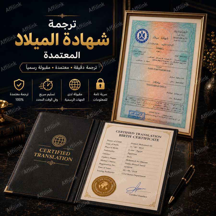 ترجمة شهادة الميلاد المعتمدة