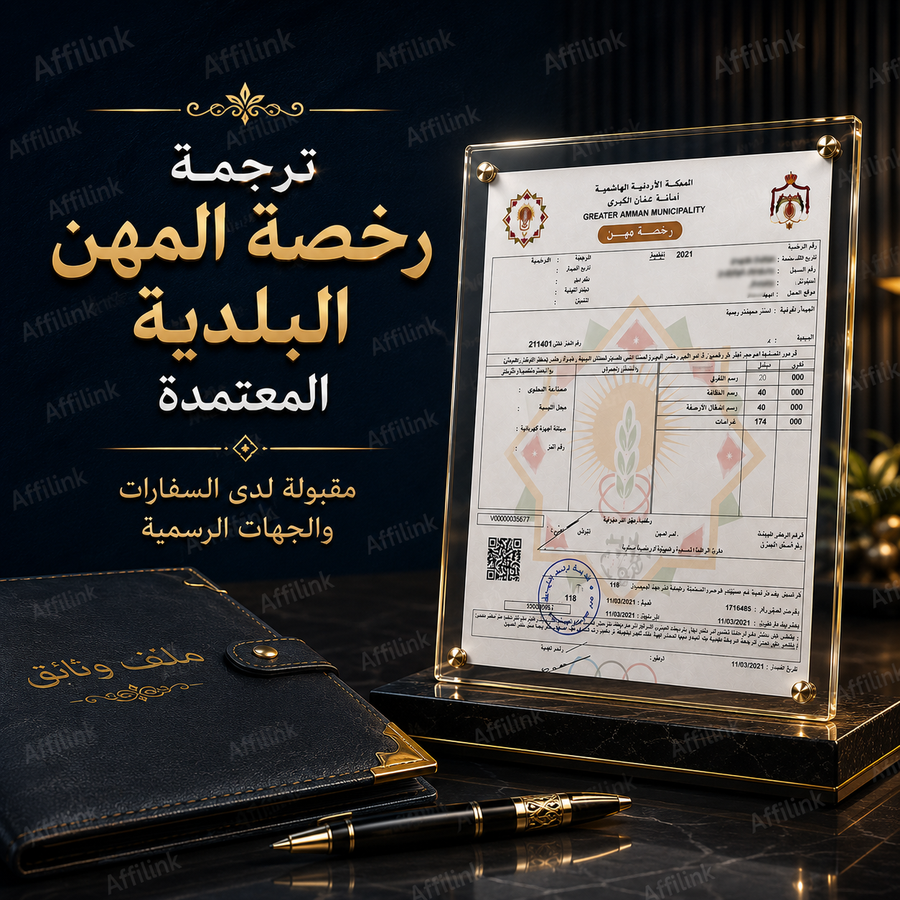 ترجمة رخصة المهن البلدية المعتمدة
