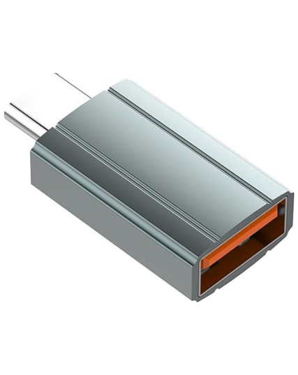 LDNIO LC140 USB-A to USB-C Adapter | Gray Aluminum OTG Converter