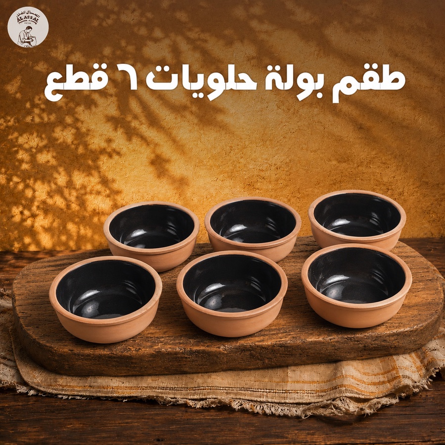 كرتونة بولة حلويات (6 قطع)