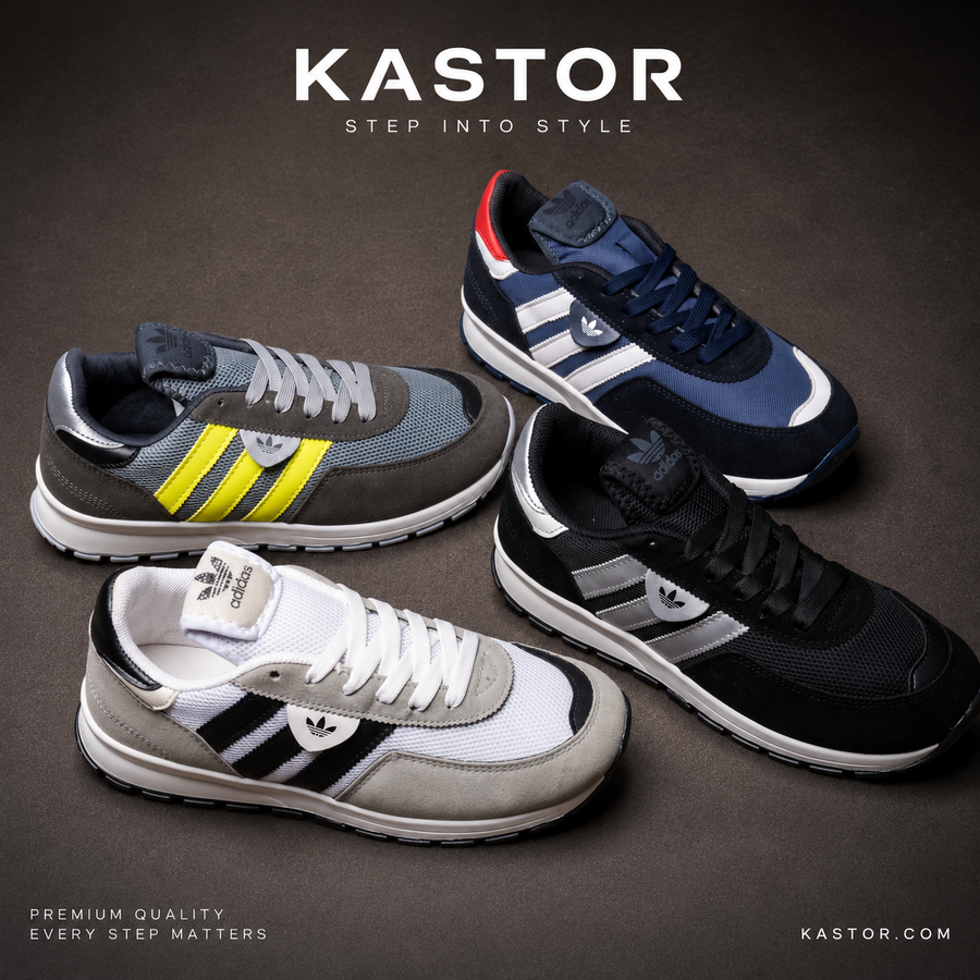 KASTOR Boss Black Slip-On Sneakers