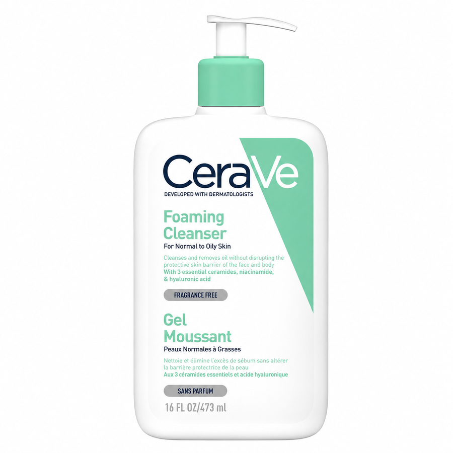 CeraVe Foaming Cleanser for Normal to Oily Skin