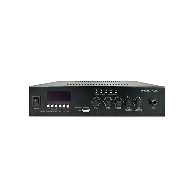 مضخم صوت ZABKZ PA160 بقدرة 60W متعدد الوظائف مع USB وBluetooth وFM