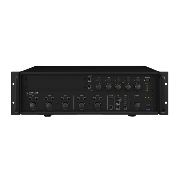 عرض المطاعم والكافيهات | ZABKZ Mixer Amplifier PA1120 و 10 سماعات حائط ZABKZ WL351II 10W