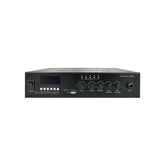 مضخم صوت ZABKZ PA160 بقدرة 60W متعدد الوظائف مع USB وBluetooth وFM